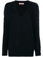 Twin-set V-neck Sweater - Black
