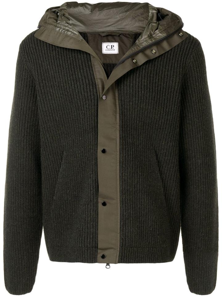 Cp Company Zipped Hoodie Jacket - Green