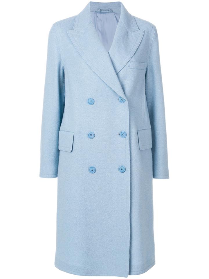 Ermanno Scervino Double-breasted Coat - Blue