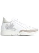Dsquared2 Canada Glitter Leaf Sneakers - White