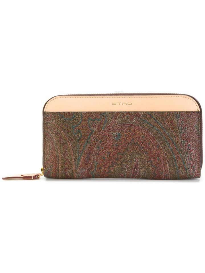 Etro Slim Paisley Purse - Multicolour