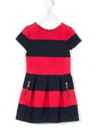 Junior Gaultier - Striped Ruched Skirt Dress - Kids - Polyamide/spandex/elastane/viscose - 5 Yrs, Red