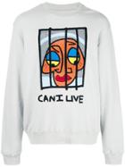Haculla Can I Live Sweatshirt - Grey