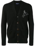 Thames Embroidered Cardigan - Black