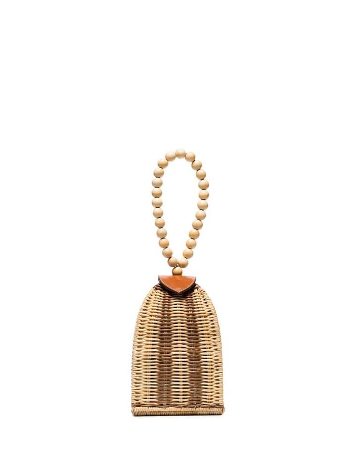 Ulla Johnson Raya Woven Bracelet Bag - Neutrals