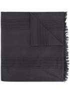 Local Alcea Frayed Edge Scarf - Grey