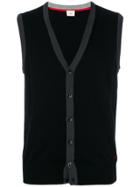 Peuterey V-neck Sleeveless Cardigan - Black