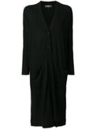 Salvatore Ferragamo Long Cardigan - Black