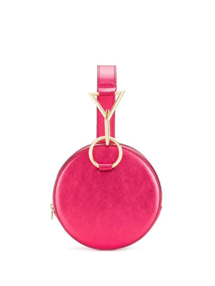 Tara Zadeh Azar Round Clutch Bag - Red