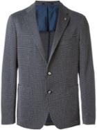 Tagliatore Patch Pocket Blazer, Men's, Size: 50, Blue, Cotton/cupro
