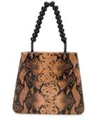 Maryam Nassir Zadeh Snake-effect Sophie Tote Bag - Brown