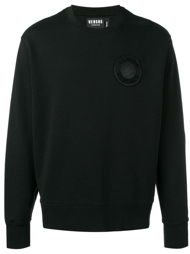 Versus Small Towelling Logo Sweatshirt - Black