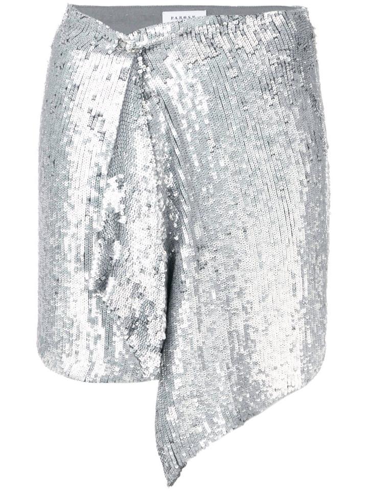P.a.r.o.s.h. Silver Disco Skirt