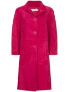 Christian Dior Pre-owned Nubuck Single-breasted Coat - Pink