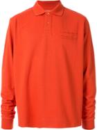 Martine Rose Long Sleeved Polo Shirt - Orange