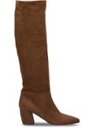 Prada Suede Knee-high Boots - Brown