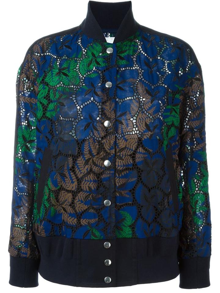 Sacai Leaf Lace Bomber Jacket