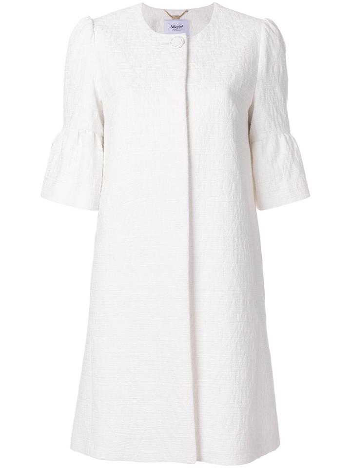 Blugirl Flared Short Sleeve Coat - White