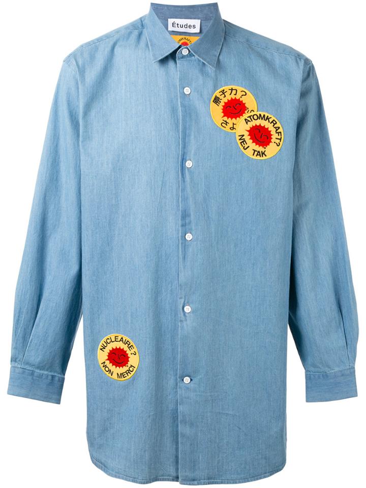 Études Ombre Smiling Sun Shirt - Blue