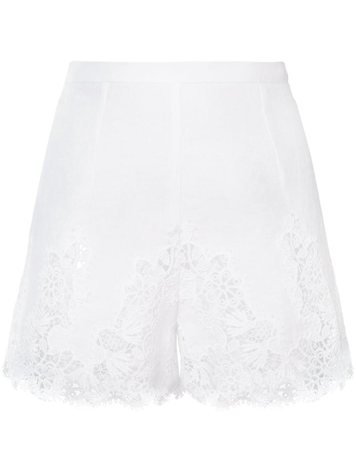 Ermanno Scervino High-waisted Lace Shorts - White