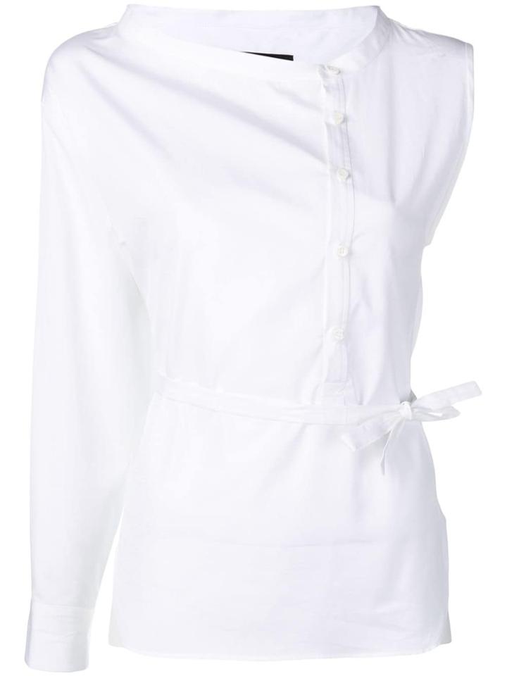 Dsquared2 Asymmetric Sleeve Shirt - White