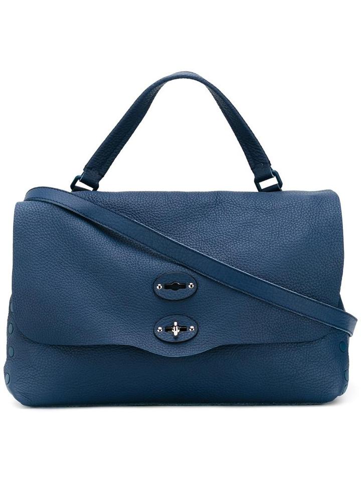 Zanellato Medium Pura Tote, Women's, Blue, Leather