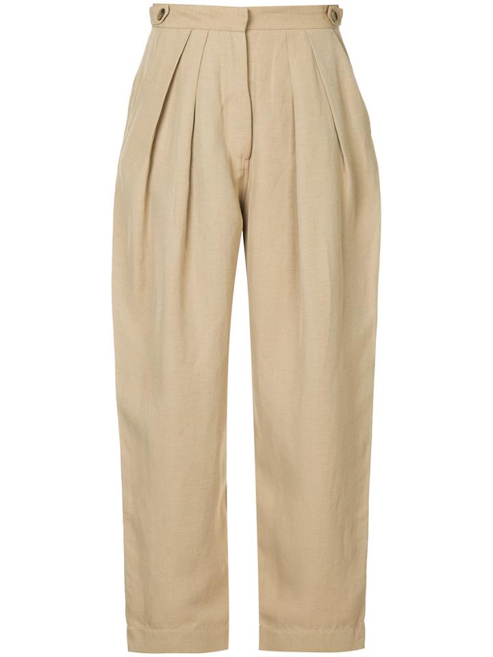 Studio Nicholson Neat Fit Crop Pant - Brown