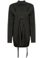 Proenza Schouler Pswl Poplin Tied Shirt - Black