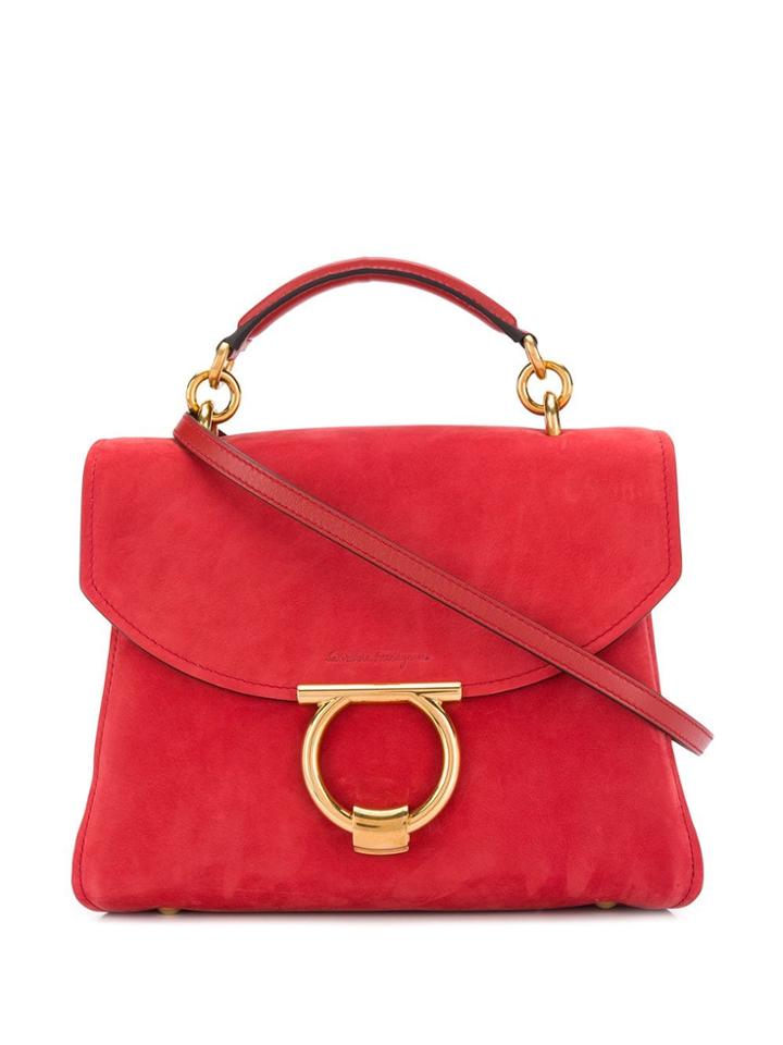Salvatore Ferragamo Classic Gancini Tote - Red