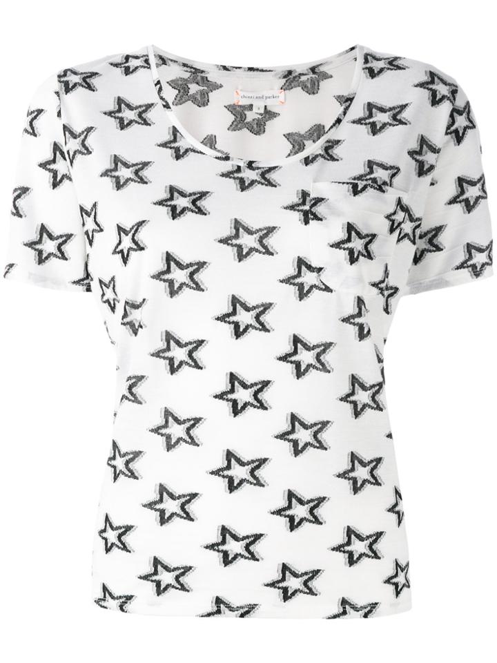 Chinti & Parker Star Print T-shirt - White