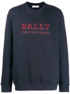 Bally Printed Logo Sweatshirt - Blue