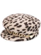 Eugenia Kim Leopard Print Hat - Neutrals