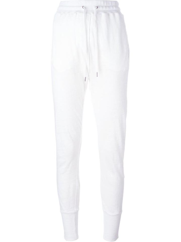 Isabel Marant Étoile 'kurtis' Track Pants, Women's, Size: Large, White, Linen/flax/cotton