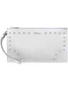 Furla Studded Metallic Clutch