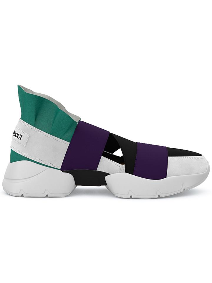 Emilio Pucci City Up Custom Sneakers - Multicolour