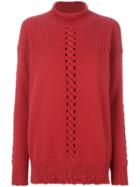 Barrie Twisted Tales Turtleneck Jumper - Red