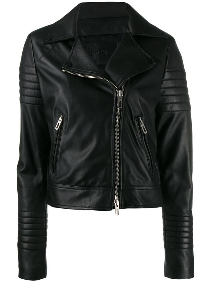 Drome Ribbed Sleeve Jacket - Black