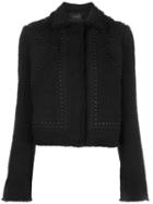 Giambattista Valli Studded Tweed Jacket - Black