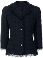 Tagliatore Bouclé Jacket - Blue