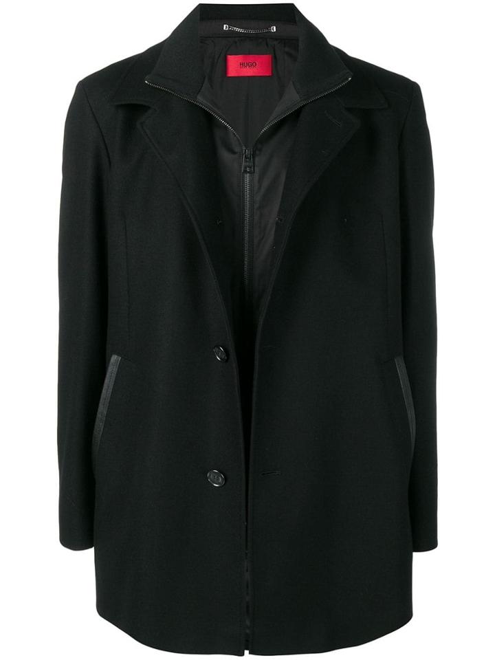 Boss Hugo Boss Single-breasted Coat - Black