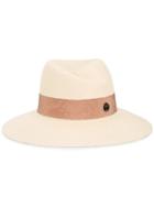 Maison Michel 'virginie' Hat, Women's, Size: Large, Nude/neutrals, Straw