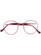 Moscot - Zev Glasses - Unisex - Acetate/metal (other) - 52, Red, Acetate/metal (other)
