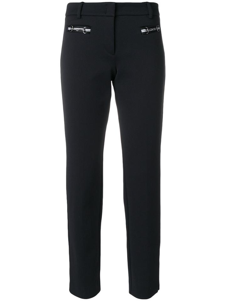 Cambio Renira Piquée Trousers - Black