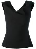 Chalayan Bonded Blouse, Women's, Size: 42, Black, Polyester/spandex/elastane/viscose