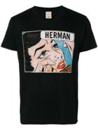 Herman Logo Print T-shirt - Black