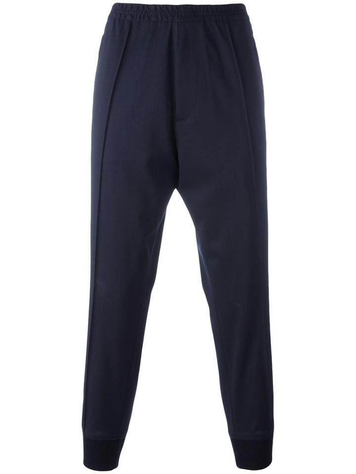 Dsquared2 Tapered Jogging Trousers, Men's, Size: 50, Blue, Virgin Wool/spandex/elastane/polyester/viscose