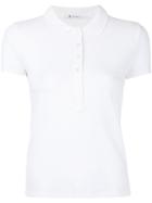 T By Alexander Wang Placket Polo Top, Women's, Size: Xs, White, Spandex/elastane/viscose