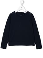 Il Gufo Tie Bow Back Jumper, Girl's, Size: 8 Yrs, Blue