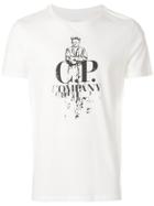 Cp Company Logo Print T-shirt - White