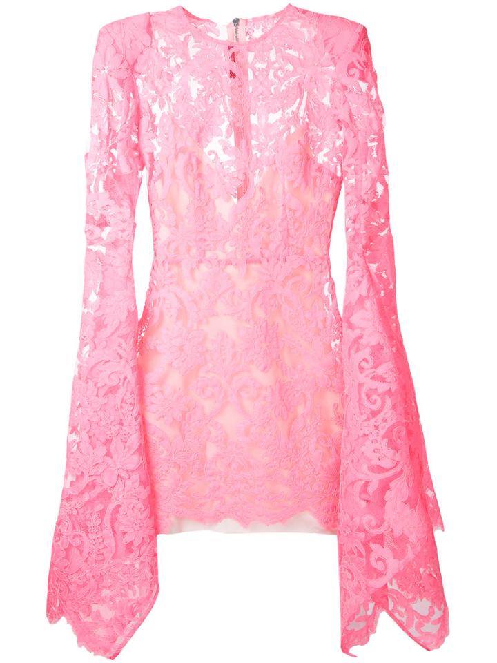 Alex Perry Bartley Dress, Women's, Size: 12, Pink/purple, Silk/polyester